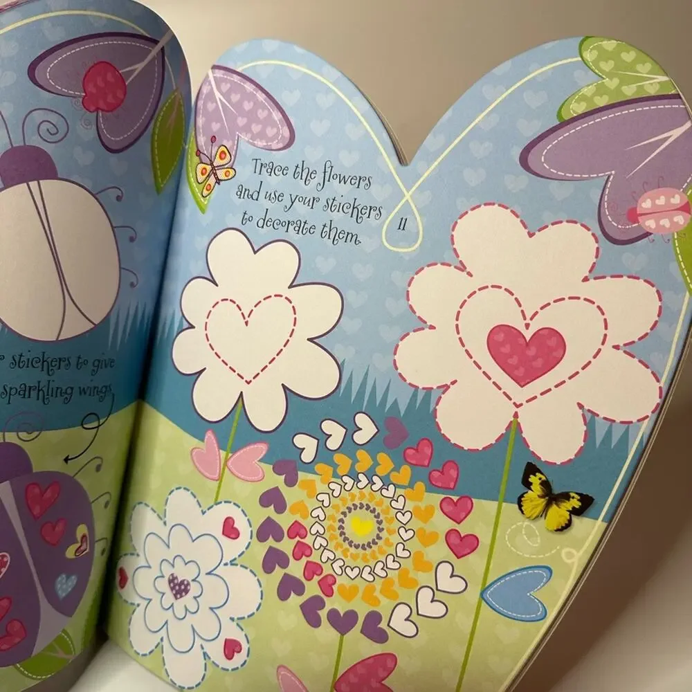 I Love Hearts Sticker Book with over 600 Stickers Valentines Day Kids